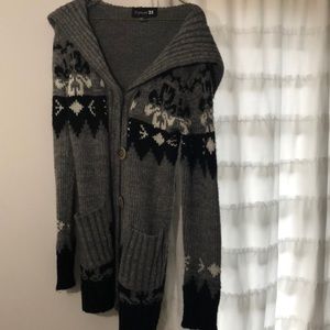 Forever 21 grey thick cardigan